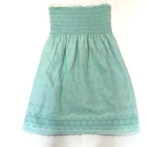 Juicy Couture eyelet strapless top